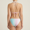 Ensemble de bikini triangle ombr&eacute; d&eacute;grad&eacute; pastel pour femmes OEM