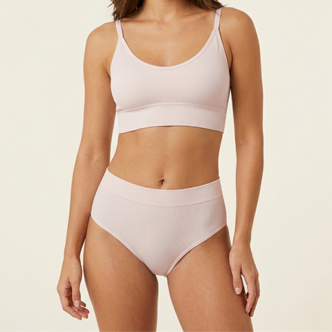 Женский бюстгальтер и трусики в рубчик OEM OEM