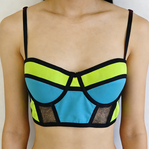 OEM Color-Block Mesh Beach BH Top