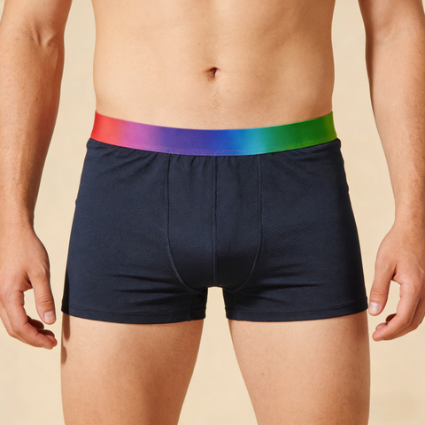 תחתוני בוקסר של גברים Rainbow Fusion Mesh Performance של OEM