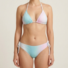 Ensemble de bikini triangle ombr&eacute; d&eacute;grad&eacute; pastel pour femmes OEM