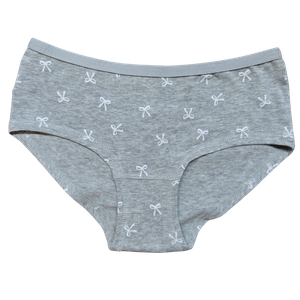 OEM Girl's Silver Ribbon Classic Bow Brief