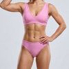 OEM ຂອງແມ່ຍິງກິລາກິລາ V-Neck Bra ແລະຊຸດ panty