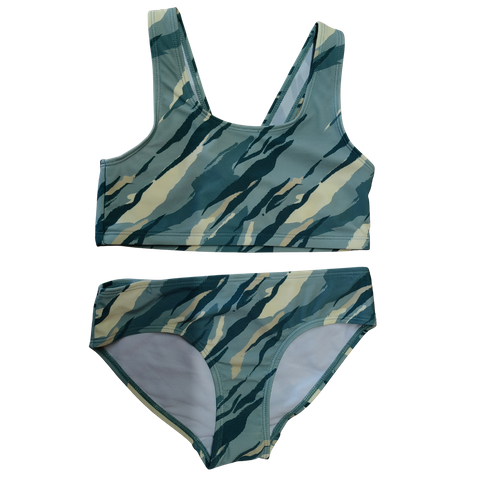 Dvojdielne dievčensk&eacute; plavky z vlnen&eacute;ho polyamidu OEM