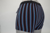 Boxer neri da uomo OEM con strisce blu e rosse tinte in filo e cintura morbida (JMC11017)