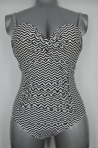 OEM Zigzag Molded Underwire Swimsuit One Piece (JMC41026)