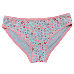 OEM Girl's Leopard Heart Kant-Trim Brief