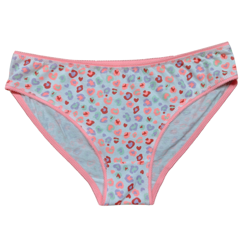 OEM பெண்ணின் சிறுத்தை இதயம் சரிகை-டிரிம் சுருக்கம்