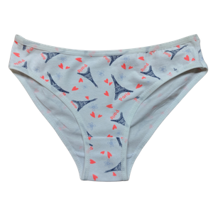 OEM Girl's Parisian Heart Cotton Stretch Brief