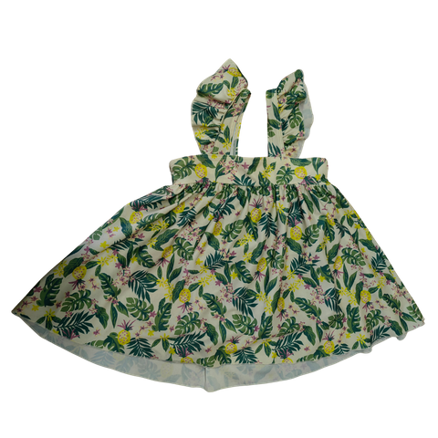 Jednodielne dievčensk&eacute; plavky OEM Tropical Ruffle