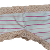 OEM M&auml;dchen-Slip mit gestreifter Spitze in Blush Ribbon